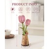 Wowood 3D Flower Wooden Puzzles for Adults-Pink Tulip, DIY Wooden