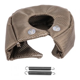 Akozon Turbo Blanket, Turbo Heat Shield Cover Turbo Heat Barrier Turbocharger Cover Wrap for T3 T4 Turbochargers (T4)