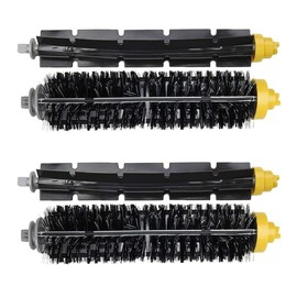 2 Sets Replacement Bristle & Flexible Beater Brush Compatible with iRobot Roomba 600 and 700 Series 614 618 630 635 640 645 650 652 655 660 665 670 671 675 680 690 692 694 695 760 770 780 790