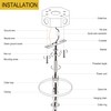 MAYOMAJO 5-5/16 Inch Light Canopy Kit with Heavy Duty, Replacement