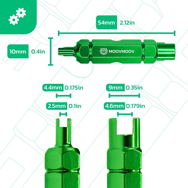 MOOVMOOV Double End Valve Extractor for Presta and Schrader Valves