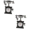 ULTECHNOVO 2pcs Mini Multifunctional Electronic Alarm Clock Cute Creative Mini