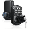 TEEHO Keyless Entry Keypad Door Lock with Handle, Electronic Digital