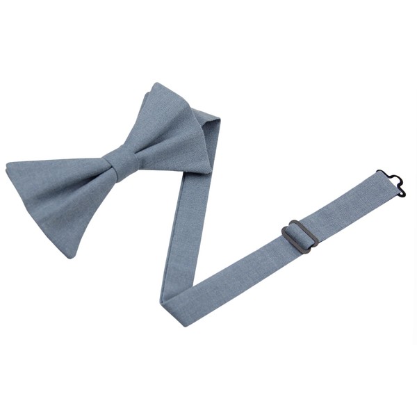 Entwineno Linen Bow Ties for Men and Kids - Solid