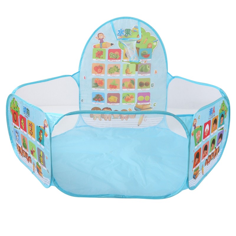 Children's 1.2m Basketball Pool Big Safe Foldable Blue Kids Indoor