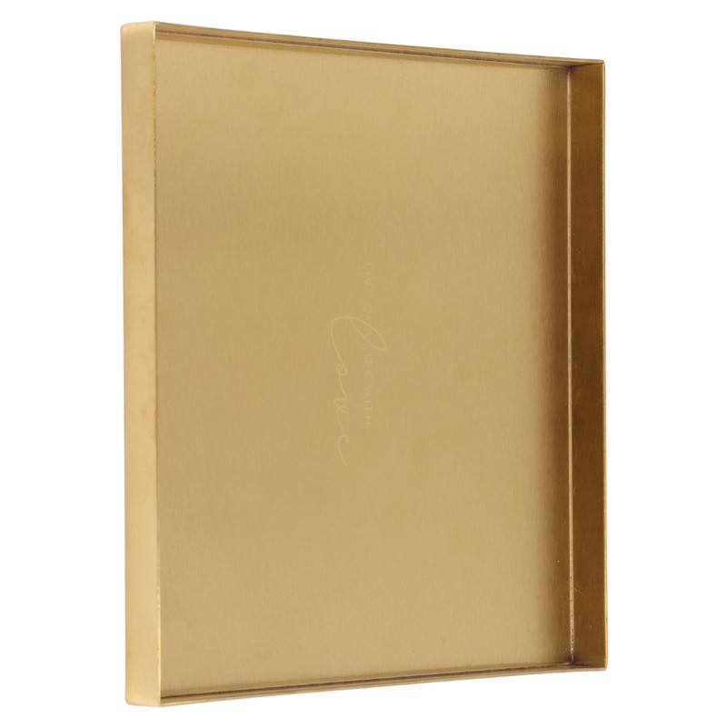 Gold Stainless Steel Tray Decorative Jewelry Dish Makeup Tray Organizer