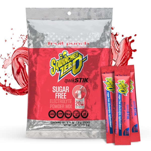 Sqwincher Sqwincher Zero Qwik Stik, Sugar Free, Low Calorie, Low