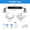 2Pack 12 Inch Grab Bars for Bathtubs and Showers,Stainless Steel