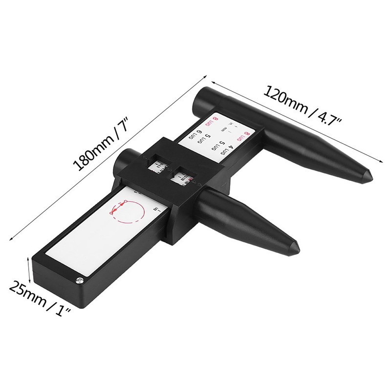 Rim Stud Tool, Tool Chk Bolt Pattern, Wheel Rim Gauge,