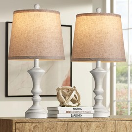 ROTTOGOON Retro Table Lamps Set of 2 Nightstand Lamp for Bedroom Vintage Rustic Table Lamps for Living Room Traditional Nightstand Bedside Lamps Bulb NOT Included