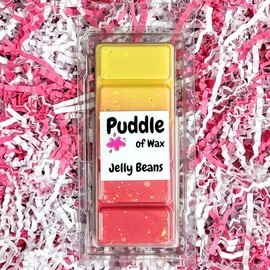 Puddle of Wax - Jelly Beans Soy Wax Melt Snap Bar - 50g - Sweet Scent - Vegan Friendly - Made in the UK