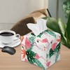 JooMeryer Square Tissue Box Cover Pink Flamingos Tissue Box Covers