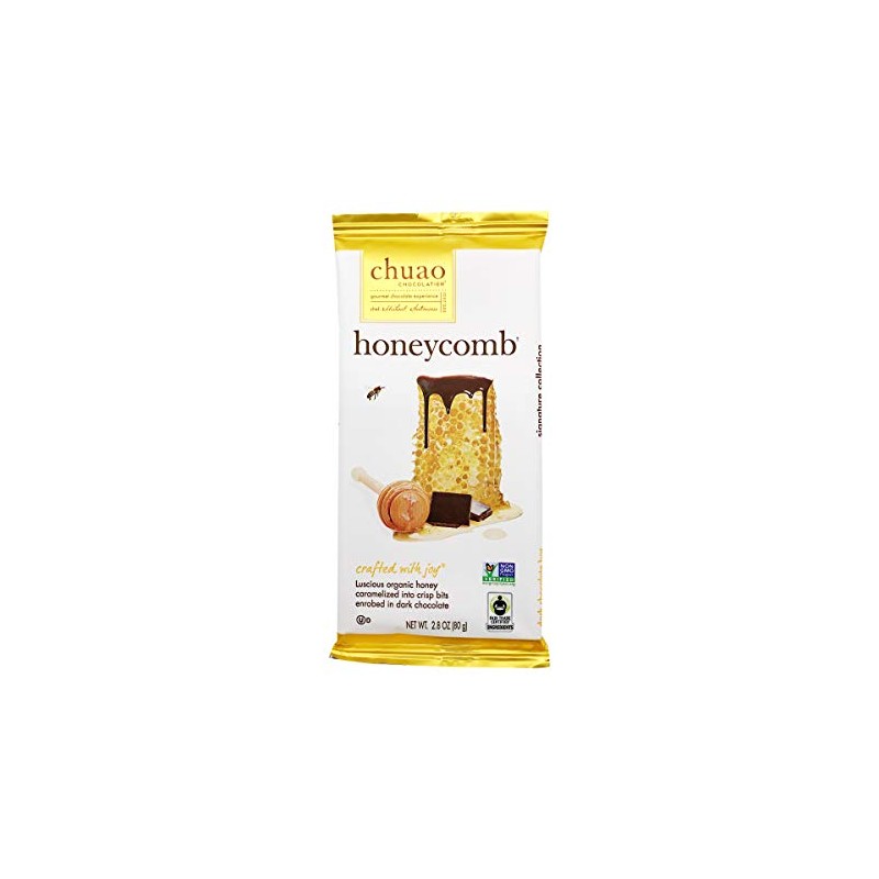 Chuao Chocolate, Dark Chocolate Honeycomb Bar, 2.82 oz
