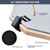 Seteol Drum Practice Pad Set, 12 Inch Double Sided Silent