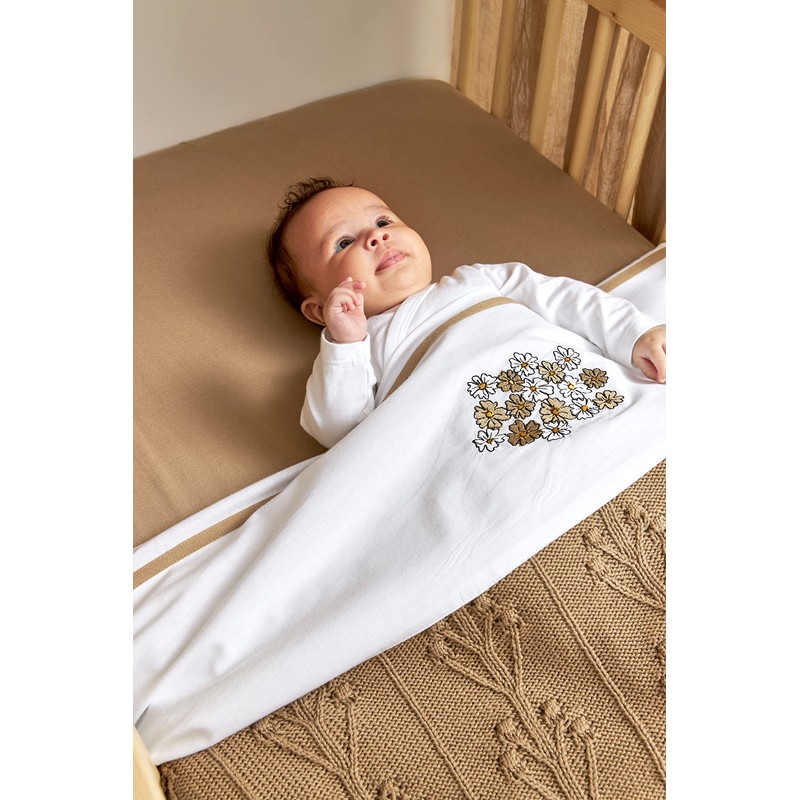 Meyco Baby Plain Fitted Sheet for the Cot Bed (Flat