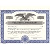 Custom Printed Corporate Stock Certificates, HUBCO, Blue, 20-Pack