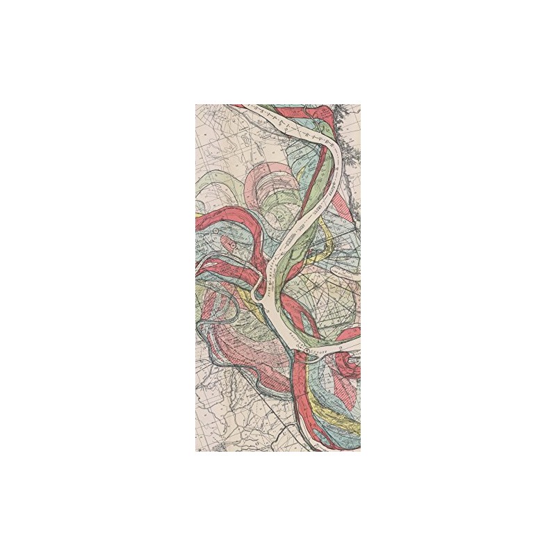 1944 Fisk Mississippi Meander Map Ancient River Bed Sheet 13