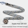 Faucet Supply Lines, 24 inch Faucet Hose Connector, Bathroom Kitchen