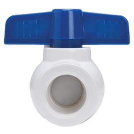 Homewerks VBVP40B5B Ball Valve, PVC Schedule 40 x Female Thread, 1-Inch, Blue