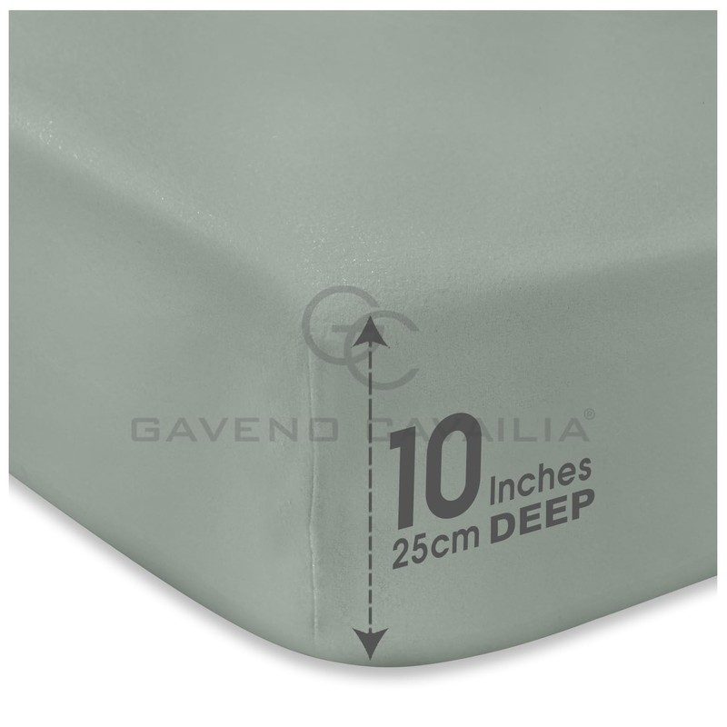 GC GAVENO CAVAILIA Percale Fitted Sheet | Ultra Soft Plain