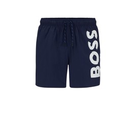 BOSS, Men's Octopus Swim Shorts, New - Navy413
