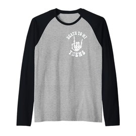 Funny Death to My Teens R.I.P Turning Twenties 20th Birthday Raglan Baseball Tee