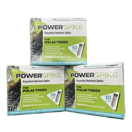 Power Spike for Palm Trees, Palm Tree Fertilizer Spike. Nutrient Spike specifically formulated to Feed and fertilize All Types of Palm Trees and Address Deficiencies. Triple Pack 9.6 LBS (30 Spikes)