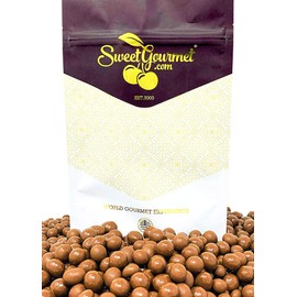 SweetGourmet Milk Chocolate Covered Espresso Coffee Beans (1Lb)