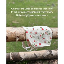 EFFUSON Strawberry Tote Bag for Women, Cute Large Two Sided Printed Zippered Aesthetic Strawberries Tote Cottagecore Designer Canvas Tote Bags with Pocket Reusable Grocery Shopping Totebags for Teens | EFFUSON