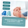 WOONEKY 2pairs Moisturizing Gel Socks of Comfortable Foot Masks for