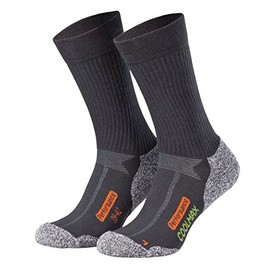 Piarini Coolmax Hiking Socks, Outdoor Socks, Long Functional Socks in Black, Anthracite, Navy, Petrol, 2 Pairs, Size: 35 - 38, 39 - 42, 43 - 46, 47 - 50 -