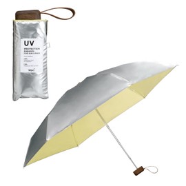 (2024) Wpc. 801-11949-102 Parasol Light Shielding Inside Color Tiny Silver (100% Light Shading Rate, 100% UV Reduction, UPF50+, Sun or Rain) Ribs: 19.7 inches (50 cm), Women's, Bicolor Stylish,