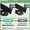 YUYIUS Landscape Edging - Garden Edging Border 40FT 2IN Tall