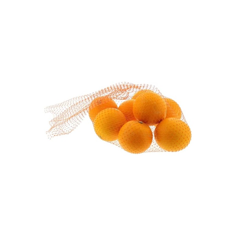 Concession Essentials 4-5lb mesh Produce Bags with Orange Header. Pack