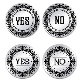 UNICRAFTALE Pack of 2 Yes No Challenge Coin Decision Maker Coin Gifts for Men and Women Funny Decision Maker for Friends Commemorative Coins Lucky Coins Flipping Question Answer Token