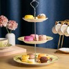 BTaT- 3 Tier Dessert Stand, Yellow, Afternoon Tea Stand, Porcelai