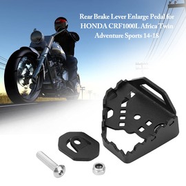 Gorgeri Rear Brake Lever Enlarge Pedal, Rear Brake Lever Extension Pedal for CRF1000L Africa Twin Adventure Sports 14-18(Black)