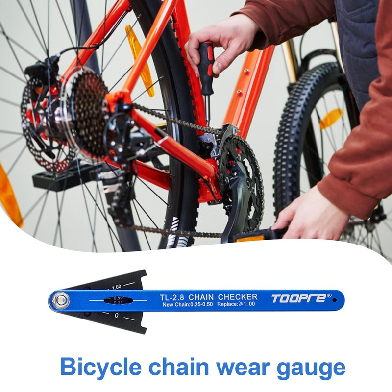 GIONAR Chain Checker, Chain Wear Indicator Gauge for Road Bike