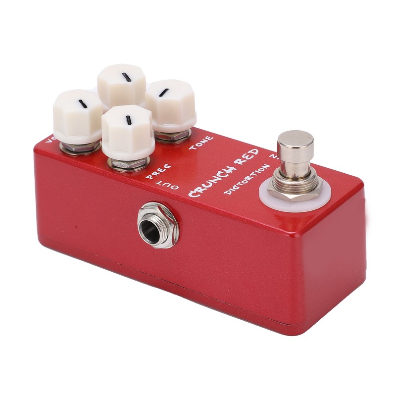 Distortion Effect Metal Shell Red True Bypass Foot Switch for
