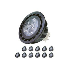 COLOER 12 Pack 5W MR16 LED Bulbs, 12v 50w Halogen Replacement, GU5.3 Bi-Pin Base, Warm White 2700K, Non-Dimmable