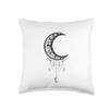 Beautiful Islamic Crescent Moon Minimalist Ramadan Design Throw Pillow