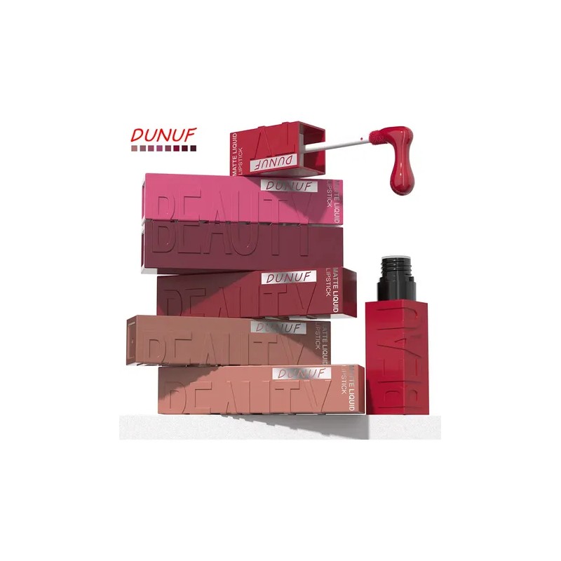 Dunuf 1pc Brillo De Labios Mate Y A Prueba De