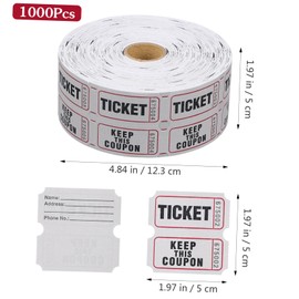 Operitacx Tombola Rolle Mit Veranstaltungstickets Und Aktivitätsgutscheinen Multifunktionale Ticketversorgung Für Spiele Events Und Vergnügungspark Eintrittskarten Ideal Für Ihre Nächste