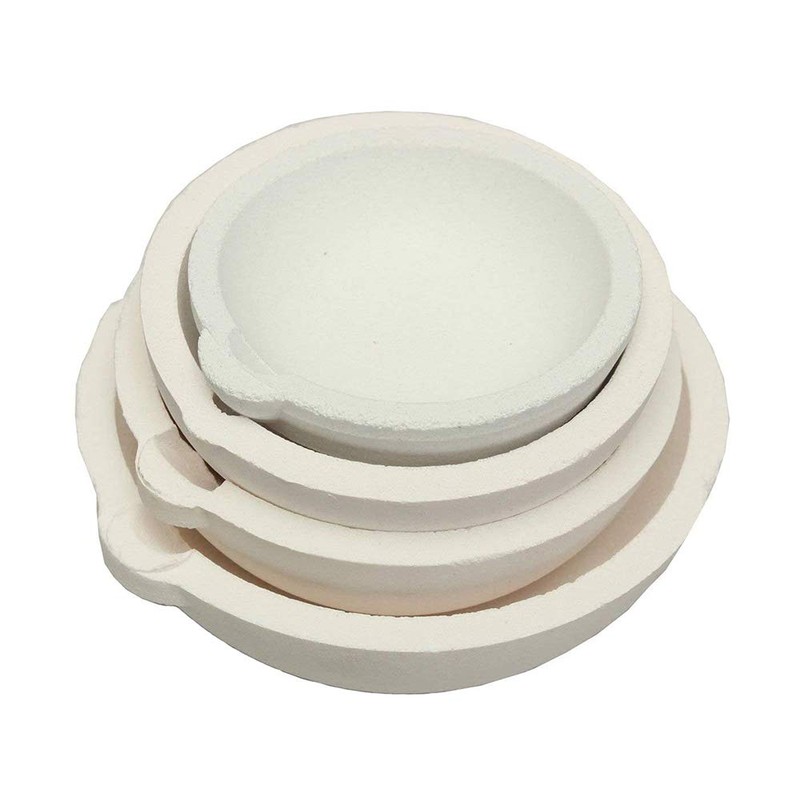 LTKJ Set of 4 Crucibles Melting Dishes Ceramic Casting Torch