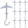 BENLIUDH 10pcs Ceiling Hooks, M6 × 100mm Spring Toggle Wing