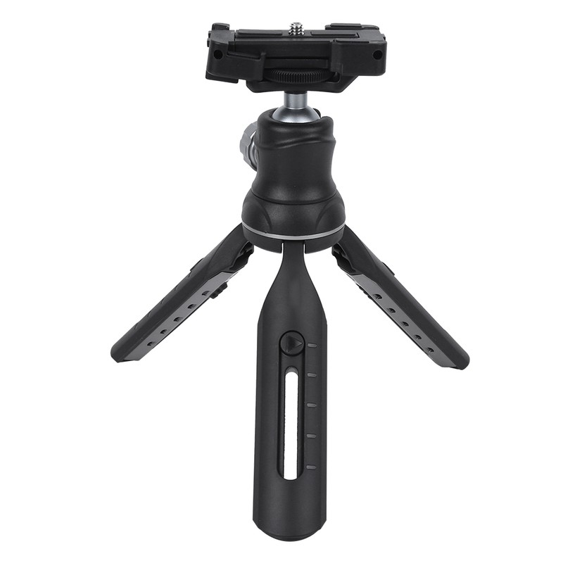 Mini Metal Desktop Tripod Stand Selfie Vlog Handle for Mobile