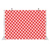 Loccor Fabric 7x5ft Red and White Checkered Backdrop Classic Picnic