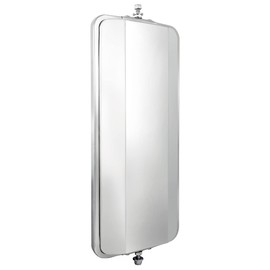 United Pacific 60029 Stainless Steel 7" X 16" West Coast Mirror With Convex Mirror