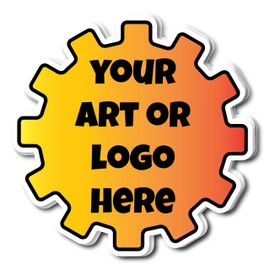 Custom Die Cut Vinyl Stickers by WYCO Products, Single or Bulk (25, 3"x3")