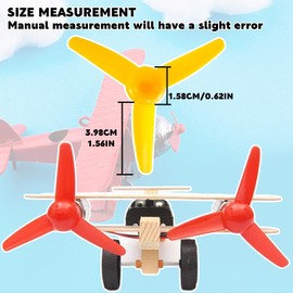 TORMEN 70mm 3-Blade Fan Propellers - Perfect for RC Boat DIY - Improve Wind Flow and Performance - Fits 2mm Shaft Motor - Perfect for Ship Models, Airplanes, Science Education Toys (12 Pieces)